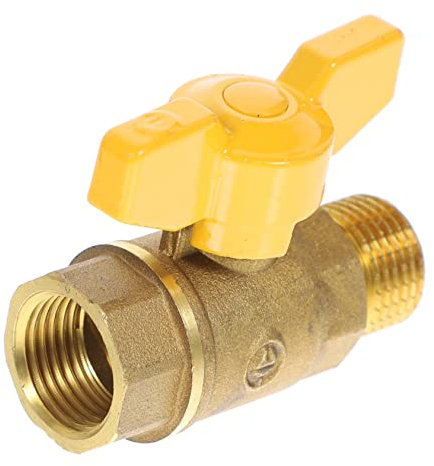 Cabilock Vanne à Boule Laiton pour Gaz Naturel Robinet de Coupure de Tuyauterie Équipement de Plomberie Résidentiel et Commercial