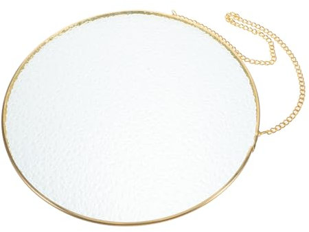 Ipetboom Round Glass Suncatcher Pendant 20cm Unfinished Blank Hanging Suncatcher Chain for Diy Window Decoration Handmade Craft Project