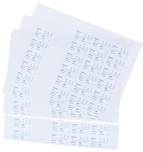 FIXOSHEE Breast Milk Storage Label Stickers 5x3cm 100pcs Removable Message Stickers Food-Grade Adhesive Date Marker for Milk Bags and Bottles