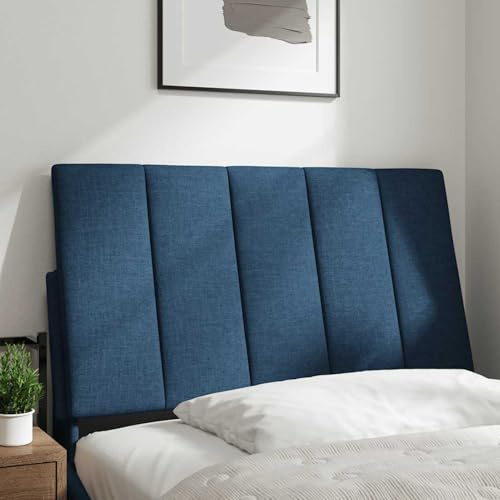 Gecheer Kopfteil-Kissen Blau 80 cm Stoff, Polsterkopfteil für Bett Betthaupt Bettzubehör Schlafzimmer4019141