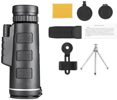 40X60 Telescope Professional Monocular Powerful Long Range Binoculars HD Pocket Spyglass With Tripod For Tourism Campng Hunting Clear Image(Whole set)