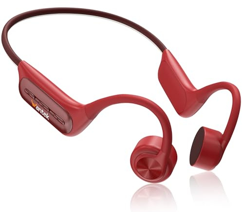 Wantek Auriculares de Conducción Ósea IP68 Impermeables para Natación, Bluetooth 5.3 con MP3 Integrado de 32GB, Auriculares Deportivos Open Ear para Nadar, Correr, Ciclismo y Fitness, 8H