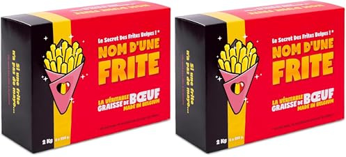 NOM D'UNE FRITE - La véritable Graisse de boeuf pour frites - 2 kg (Lot de 2)