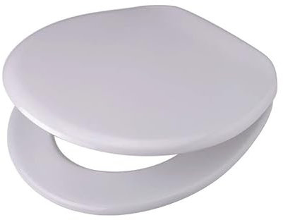 Pagette V.I.P. Toilet Seat and Lid with Hinges and Seat Buffers White with Anti-Twist Safeguard