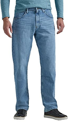 Wrangler Authentics Men's Authentics Big & Tall Classic Relaxed Fit Jean, Stonewash Light Flex, 34W / 34L