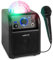 Vonyx SBS50B Enceinte Karaoké avec Microphone - Noire, Fonction Bluetooth et Effet Lumineux LED, Autonomie 3-4h Max, Jelly Ball, Boule Disco, Parfait pour Une Soirée Entre Amis/Famille