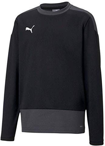 PUMA Boys' Team Goal 23 Training Sweat Jr T-Shirt, Black-Asphalt, 176