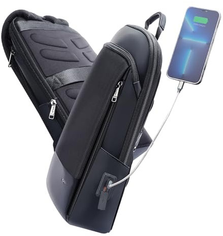 BOPai 15-15.6 Inch Slim Laptop Backpack Anti Theft Backpack Waterproof Laptop Business Backpack, Black2, 15.6, Business