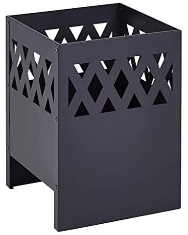 Expert Grill Large Fire Pit Set: Anubis - NDD (Wood or Charcoal, Basket Log Burner Garden Heater, Chimenea Patio Wood Chiminea Tall)