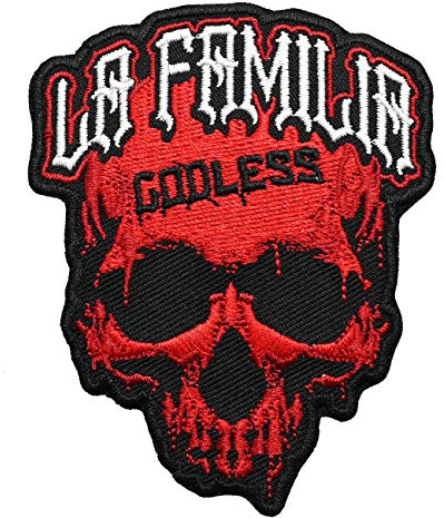 Spaß Kostet Aufnäher Aufbügler Patch La Familia FCK Godless