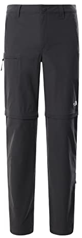 THE NORTH FACE - Resolve Convertible Wanderhose Herren - wasserdichte Zip-Off Trekkinghose - Asphalt Grey - 46