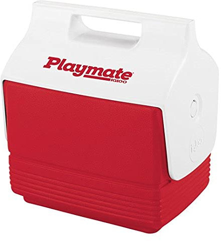 Igloo Mini Playmate Cooler , Red/White, 4 Qt (Red/White, Premium Box)