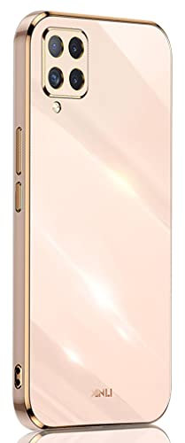 SEAHAI Case for Samsung Galaxy A12 / M12, Ultra Thin Premium TPU Bumper Shockproof Soft Cover Electroplating Phnom Penh Design Silicone Skin Slim Case for Samsung Galaxy A12 / M12, Pink