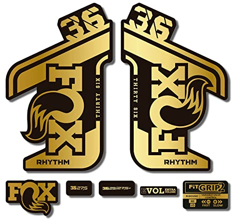 Adesivi compatibili con forcella bici Fox 36 Rhythm 2021