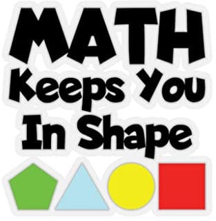 Teegarb Letter Blanket Sticker Decal Humorous Math Mathematics Computing Calculations Enthusiast Novelty Solving Stickers for Laptop Car 4 × 4 / Transparent