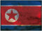 Blechschild 30x40cm gewölbt Flagge Nordkorea North Korea Rost Deko Geschenk Schild
