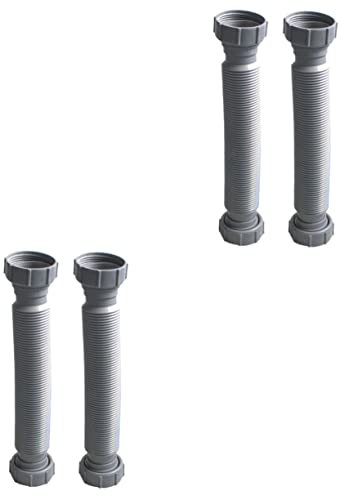 TEHAUX 4pcs Expandable Flexible Drainage Hose for Kitchen Sink Waste Drain Pipe Sink Hose Extension for Bathroom Washbasin Versatile and Bendable Design