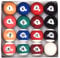 PATIKIL Pool-Billiard Ball Set, 2-1/4 Inch Regulation Size Complete 16 Professional Resin Billiards Ball for Replacement Billiard Game