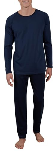 Ceceba Herren Pyjama blau quergestreift