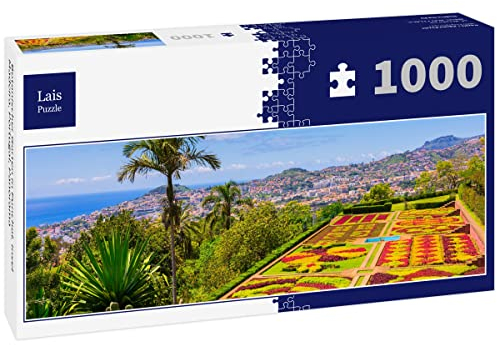 Lais Puzzle Botanischer Garten in Funchal, Insel Madeira, Portugal, Panorama 1000 Teile Panorama