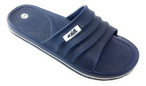 AXA SHOES Ciabatta Mare/Piscina Uomo Pantofola Mare fino al 47 (blu, numeric_38)