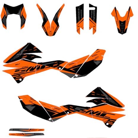 MXP Motorrad-Grafik-Set, Aufkleber, kompatibel mit KTM 2019–2022 KTM SMC 690
