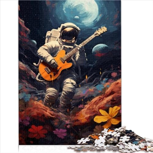 Puzzles für Erwachsene, E-Gitarre Voyager, 1000-teiliges Puzzle, Holzpuzzle für Kinder ab 12 Jahren, Denkspiel IQ Challenge, Größe (50x75 cm)