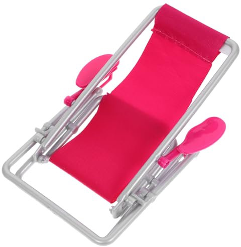 BESPORTBLE Mini Chair Toy Miniature Deck Folding Chair for Doll Home Miniature Garden Decor for Boys and Girls