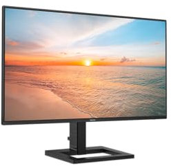 PHILIPS 24E1N1300AM - Monitor FHD da 24 pollici, Altezza regolabile, altoparlanti (1920x1080, 100 Hz, HDMI, hub USB USB-C (65 W Power Delivery)) nero