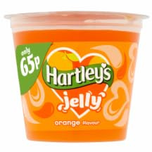 DhaHartleys Ready to Eat Jelly Pot Orange 12x125g MAS