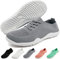 RJYWGS Basket Femme Barefoot Minimalistes Chaussures Confort Running Marche Sport Salle Tennis Casual Fitness Sneakers Gris EU 40