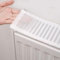 Cache-radiateur en tissu résistant aux rayures avec fixation magnétique pour radiateurs domestiques (80 cm)