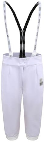 LXRHLIKG Pantalon D'escrime, Uniforme D'escrime Anti-Coups de Couteau 350N, Costume d'uniforme D'escrime, Vêtements D'escrime Unisexe pour Sabre à Fleuret, Culotte D'escrime Classique(50)