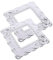 Mikikit 2 Pcs Acrylic Switch Sticker Decor Light Switch Cover LED Covers Hue Light Switch Power Stickers Waste Paper Bin Toggle Light Switch Proof Cover Electrical Fan Strip White