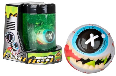 Bizak Madballs 64432951-1 Schleimlabor, Monsterköpfe mit Schleim und ekligen Accessoires wie Larven, Byzarre Auge, 4 zum Sammeln, ab 4 Jahren