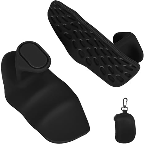 1 Paar Gym Handschuhe, Griffpolster Fitgriff Grips Gym Zubehör Langhantel Polster für Crosstraining Gewichtheben Zughilfen Fitness Griffpads Krafttraining Sport Handschuhe Frauen und Herren, Schwarz