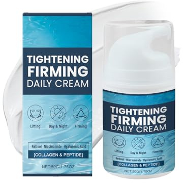 Straffende Körpercreme mit Kollagen & Peptiden, Intensive Feuchtigkeitspflege Gegen Schlaffe Haut, mit Hyaluron für Elastizität und Sanfte Hauttextur, 50g (1pc, 50g)