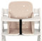 Sitzverkleinerer für Hochstuhl Baby Sitzkissen Stuhl - Kinder Sitzauflage für Hauck und Stokke Kinderhochstuhl High Chair Cover für Kinderstuhl Babystuhl und Hochstühle Beige mit Weiß Sternen