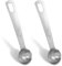 2 Pcs 1Tsp (1/3tbsp, 5ml) Measuring Spoon, Stainless Steel Tablespoons Measuring Spoons Metal Teaspoon Spoon Long Handle for Kitchen Tea Soup Ingredients (Silver)