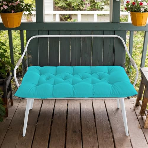 LIVEINU Sitzauflagen Gartenmöbel, Palettenkissen Outdoor, Wasserdicht Palettenauflage Palettenpolster Palettenmöbel Gartenkissen Wasserabweisend, See Blau, 150x50x8cm