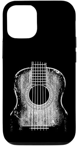 Klassische spanische Gitarre, Grunge-Used-Effekt Hülle für iPhone 12/12 Pro