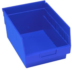 Quantum Storage Systems QSB207BL Store-More 6” Shelf Bins, 11-5/8 x 8-3/8 x 6, Blue (Pack of 20)