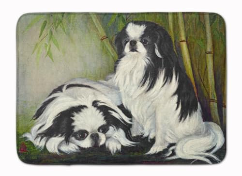 Caroline S Treasures Mh1044rug épagneul Japonais en Bambou Tapis de Sol de Jardin, 48,3 x 68,6 cm, Multicolore