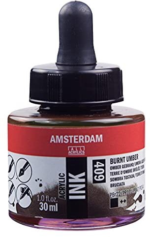 Amsterdam Acrylic Ink Flasche 30 ml Umbra gebrannt 409 (17204090)
