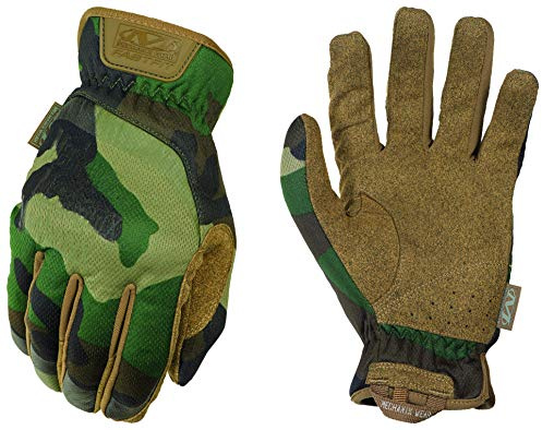 Mechanix Wear - FastFit Woodland Camo Touch Screen Handschuhe (Large, Tarnen)