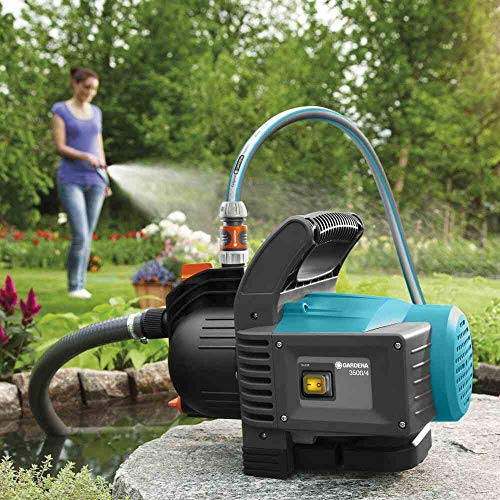 Gardena 01719-61 Gartenpumpe 3500/4 SET, 800 W, türkis, schwarz, Orange