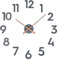 Cander Berlin MNU 6280 XXL Designer Wanduhr Wandtattoo aus Beton mit lautlosem Uhrwerk 80 cm