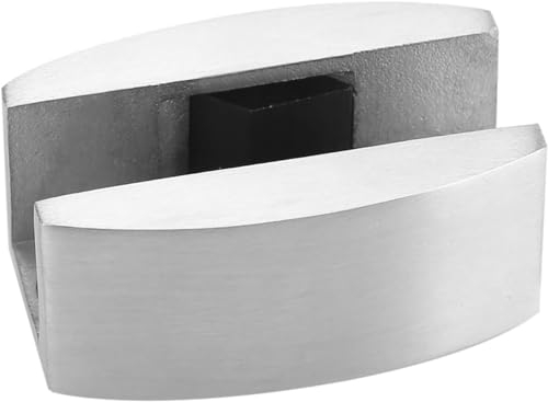 DEWIN Guide Porte Coulissante Verre, Port Piec Plancher Inférieur en Acier Inoxydable 304, pour Portes en Verre Coulissantes Sans Cadre(1 Pièce)