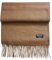 ADAMANT 100% Reines Kaschmir, Herren/Damen-Unisex- Schal - superweich - 180cm lang - STANDARDMAß - EINFARBIG oder KARIERT -feines Flaumhaar - Taupe