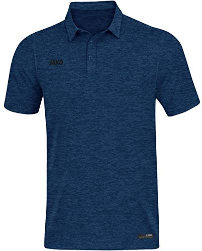 JAKO Herren Poloshirt Premium Basics, Marine-Meliert, 4XL